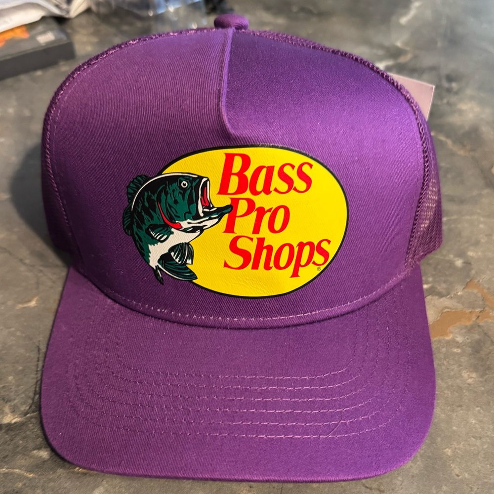 Bass Pro Shops Purple Fishing Cap
